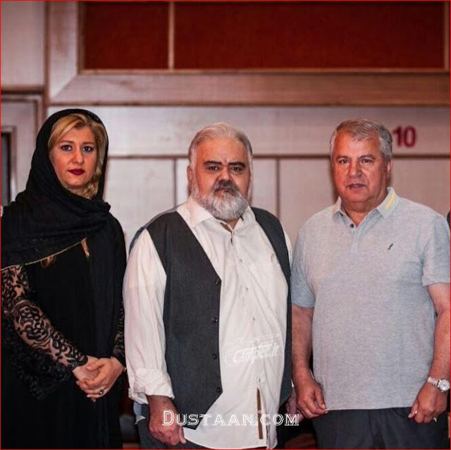 roozkhoush A picture of Ali Parvin along with his wife and daughter