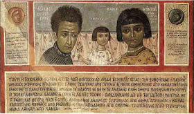 Νωπογραφία με την οικογένεια από το σπίτι της οδού Βιζυηνού   που φυλάσσεται στην Εθνική Πινακοθήκη (1932).   Μαρία και Δεσπούλα. Η λατρεμένη σύντροφος και η πολυαγαπημένη   κόρη του Φωτίου εμπνέουν και απεικονίζονται πολύ συχνά από τον ζωγρά
