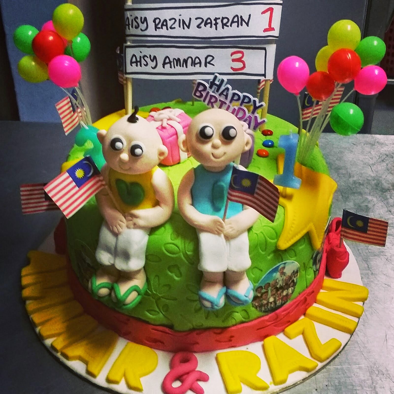 Birthday Cake Fondant & Figurine