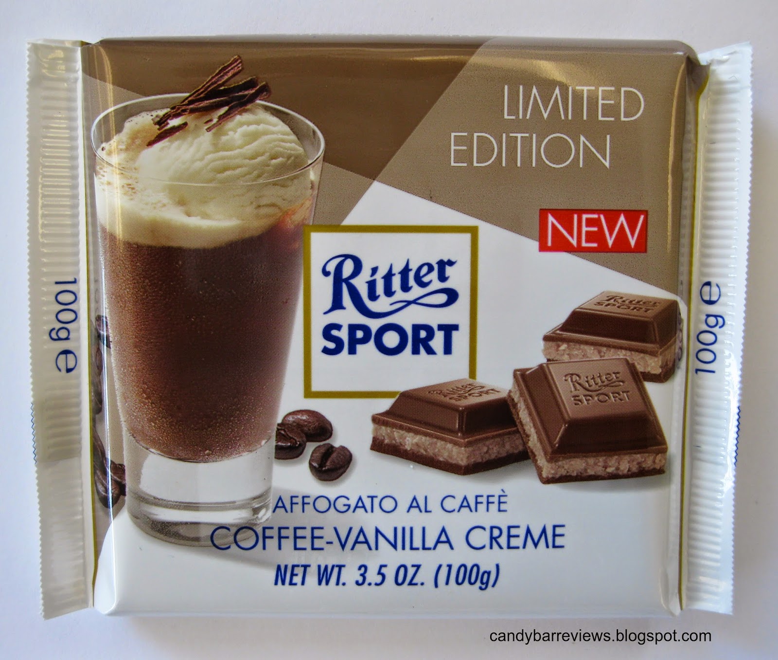 Candy Bar Reviews: Ritter Sport Coffee-Vanilla Creme