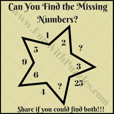 Math star picture brain teaser for Kids