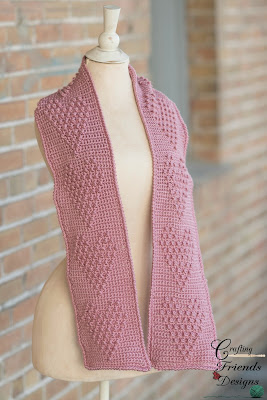 Heart Throb Scarf crochet pattern