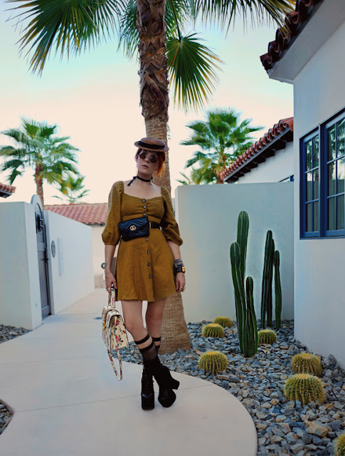 The wardrobe of Ms. B: Sunset streetstyle in Palm Springs