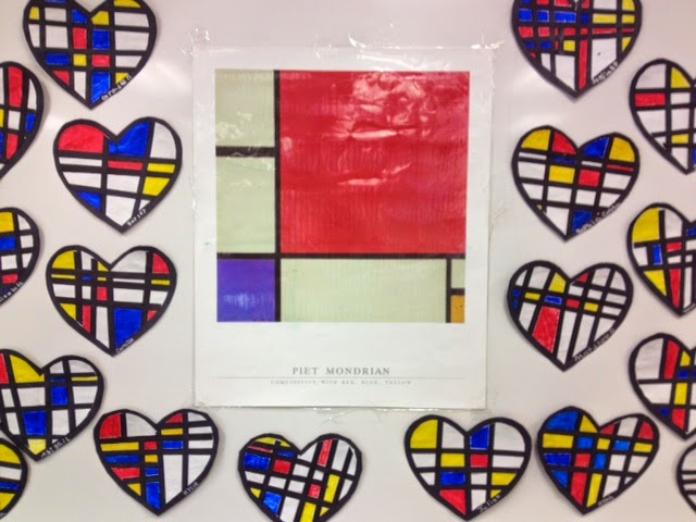 learn about piet mondrian with a color theory art project
