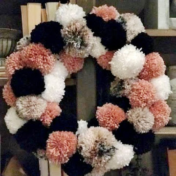 Winter Pom Pom Wreath DIY