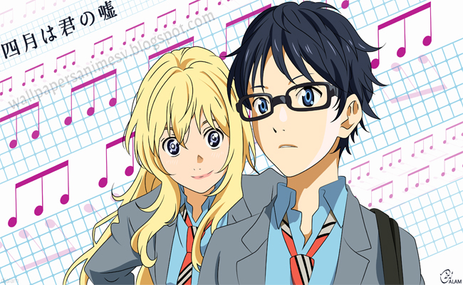 Shigatsu wa Kimi no Uso Wallpapers Anime SV Shigatsu wa Kimi no Uso Wallpaper hd Anime imágenes fondos pantalla escritorio background