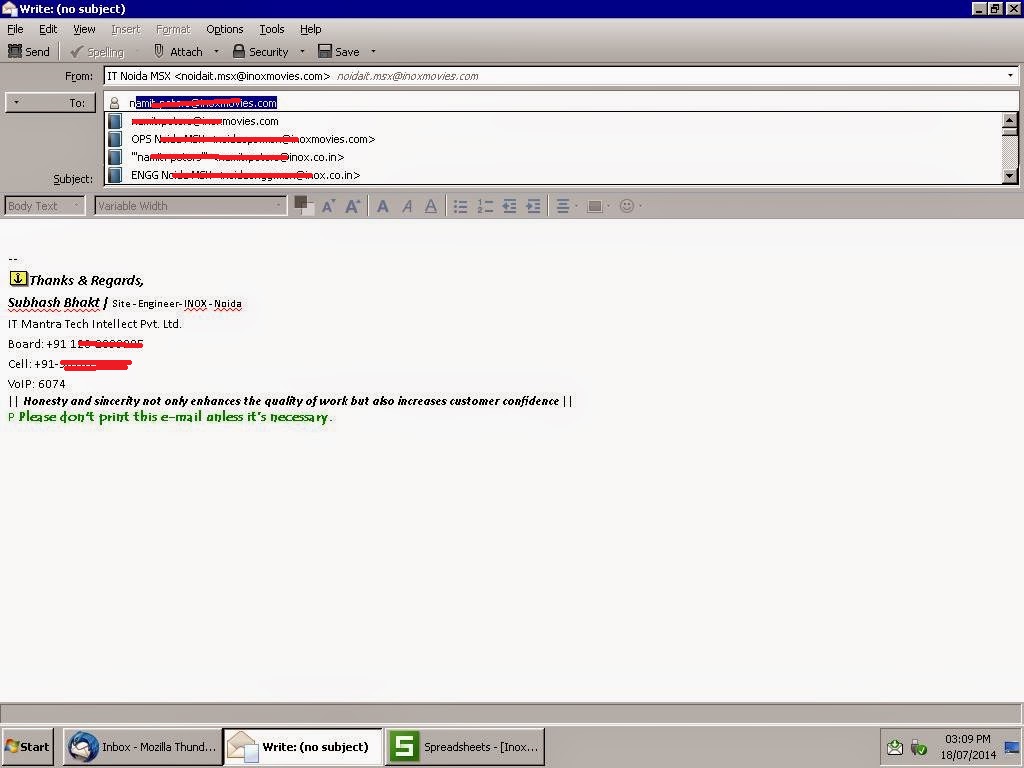 Save Address Book on Thunderbird Mail by IP Address SBIT Online