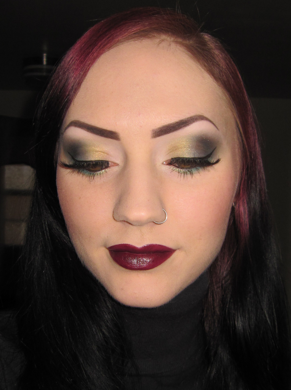 Glitter is my Crack Olive, Lime, Green and Teal Makeup look with Stars