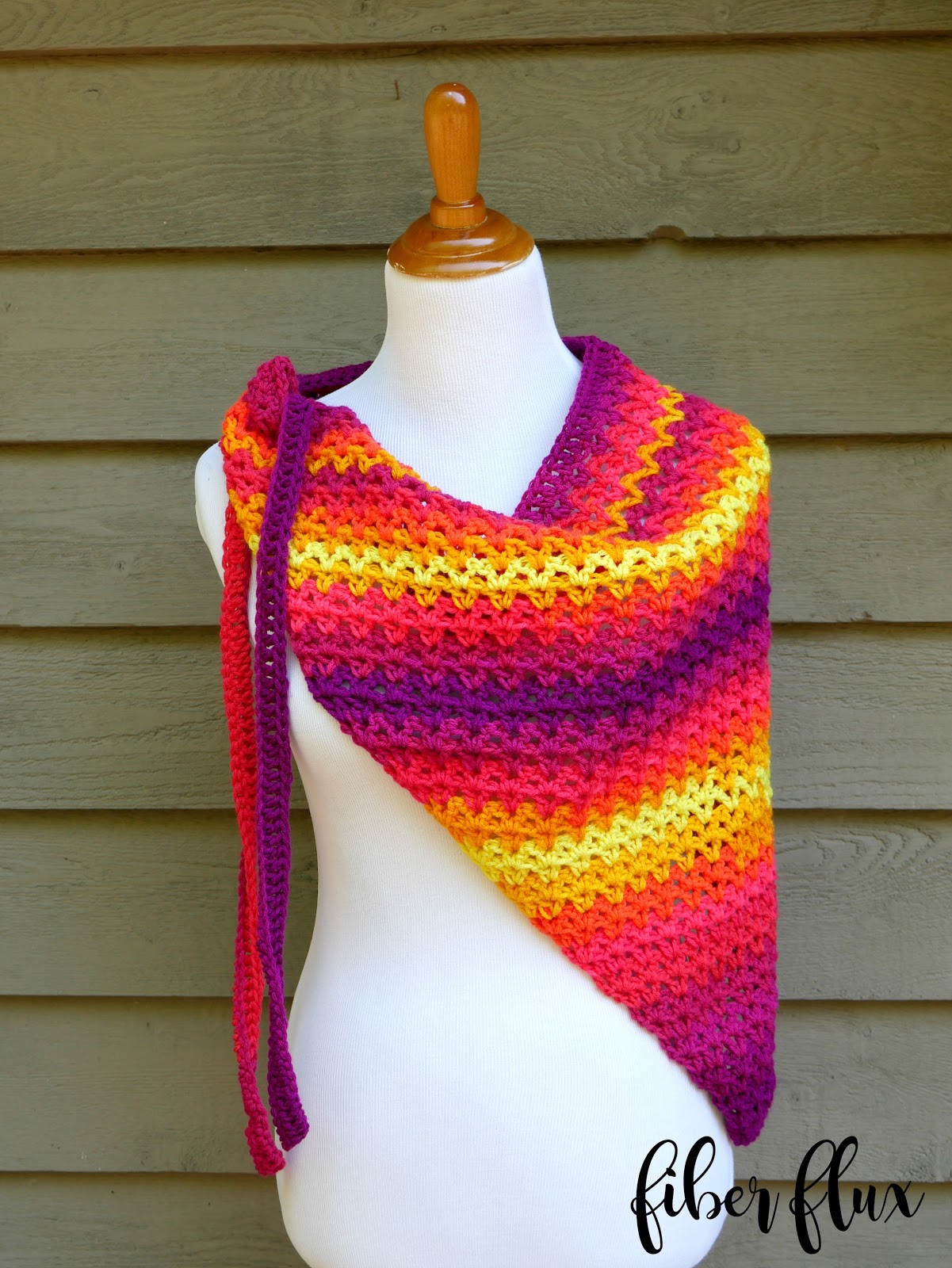 Fiber Flux: Free Crochet Pattern...Tutti Frutti Beach Wrap!