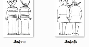 สนับสนุนคนไทยให้รักการอ่าน : ดาวน์โหลดการ์ตูน วาดภาพระบายสี หัดระบายสี:  กิจกรรมตัดภาพ และระบายสี ครอบครัวของฉัน ภาพ 2 มิติ