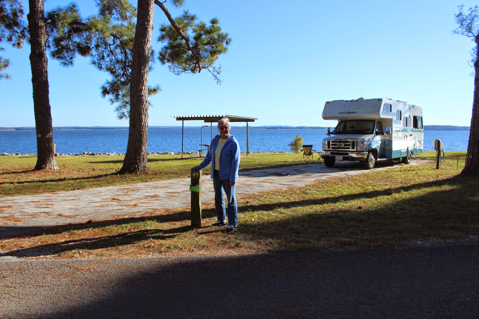 J and B and Lady Blue More Corps Parks on Sam Rayburn