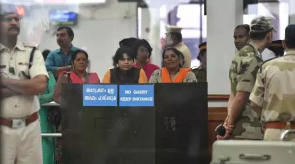 Stuck at airport for hours, activist Trupti Desai says won’t return until I have ‘Darshan’, Kochi, News, Religion, Politics, Trending, Controversy, Sabarimala Temple, Nedumbassery Airport, Protesters, Police, Protection, Kerala