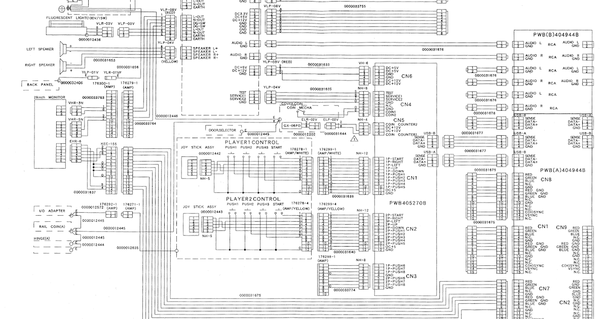 Random Arcade Shit: Konami Windy 2 Wiring Schematic - Konami 1997