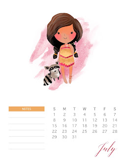 Calendario 2018 de las Princesas Disney para Imprimir Gratis. 