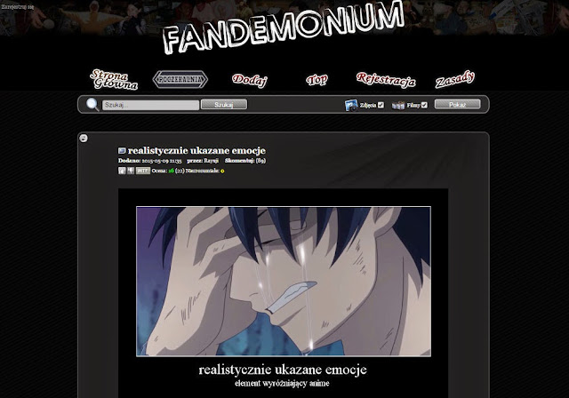 Fandemonium to strona prezentująca demotywatory z mangi i anime