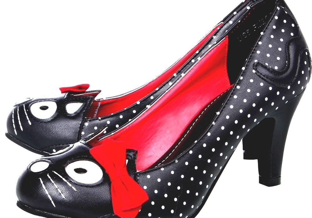 cat in high heels