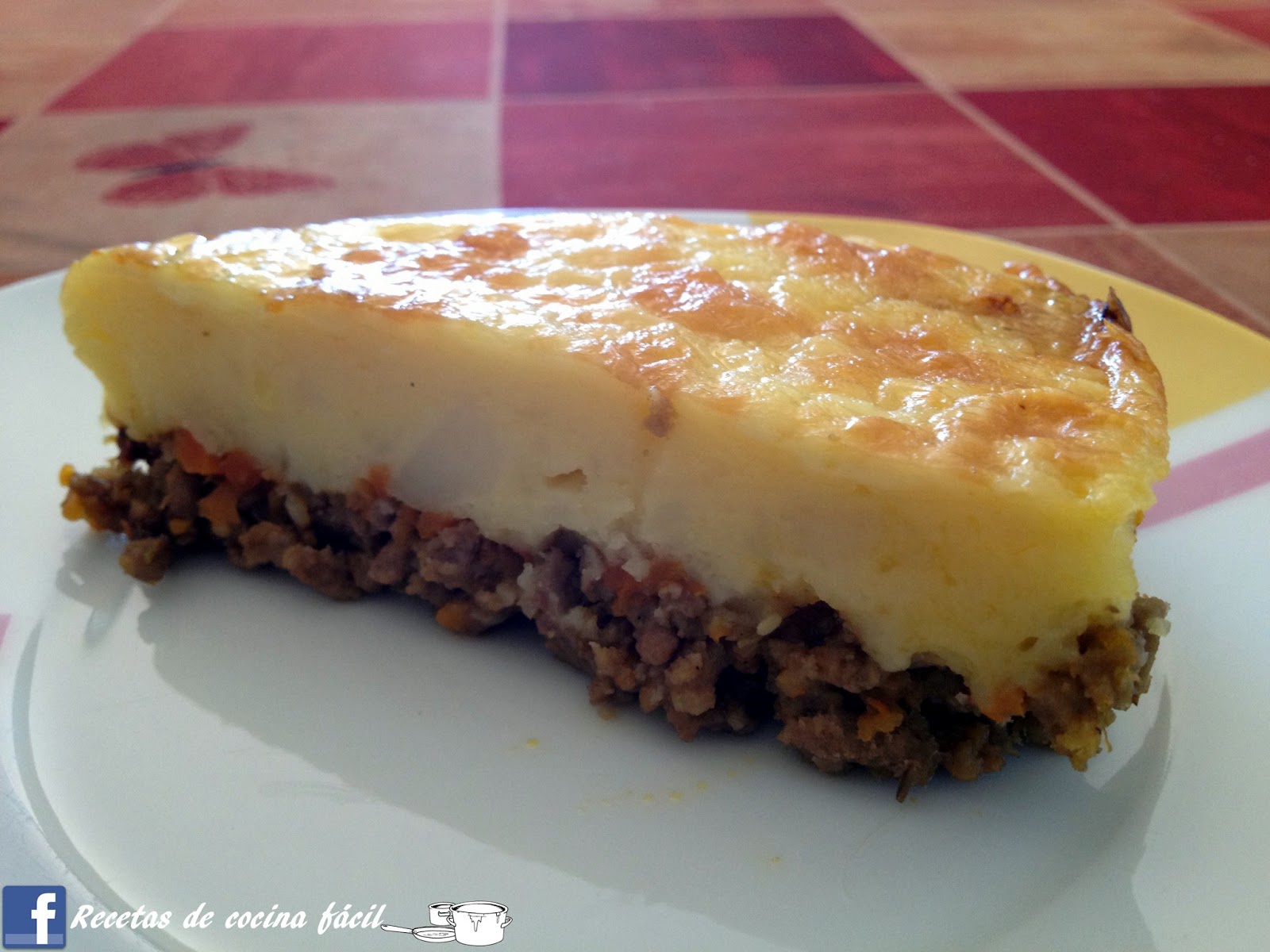 Cocina fácil Pastel de carne inglés Cottage Pie