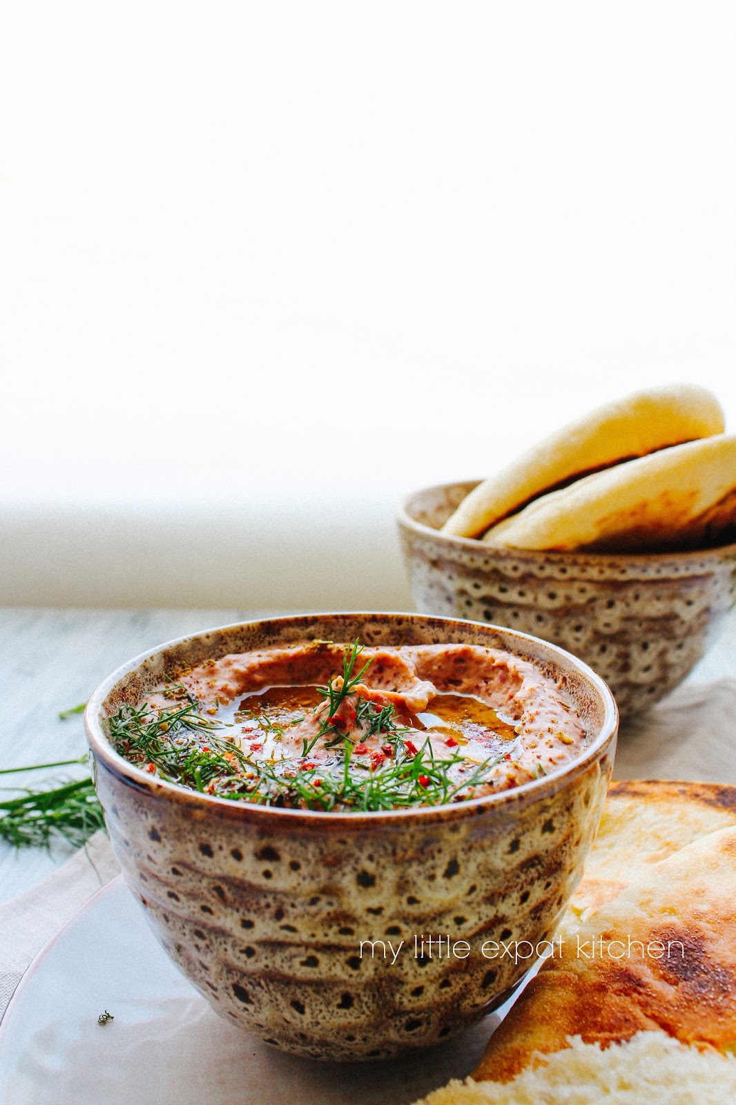 My Little Expat Kitchen Spicy red kidney bean dip with za’atar
