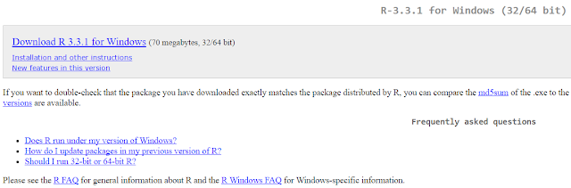 Download R-3.3.1 Windows