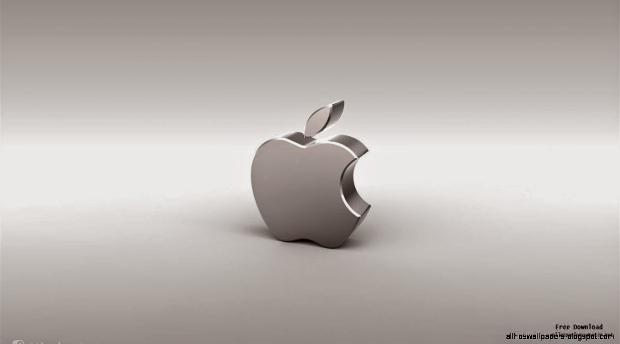Silver Apple Logo Think Different Apple Mac Desktop Wallpaper
