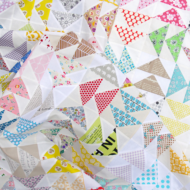 Double Flying Geese Quilt | Red Pepper Quilts 2015