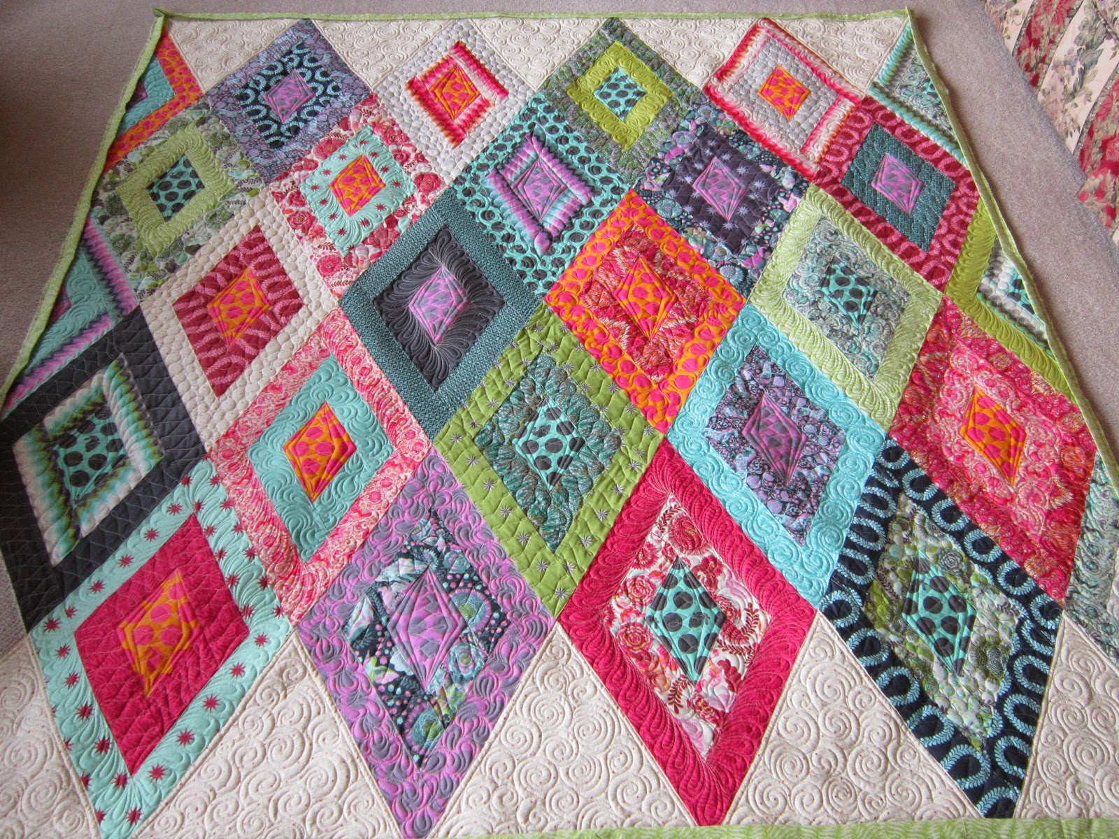 Quilting Is My Bliss: Staycation continues....Tula Pink Mystery Quilt