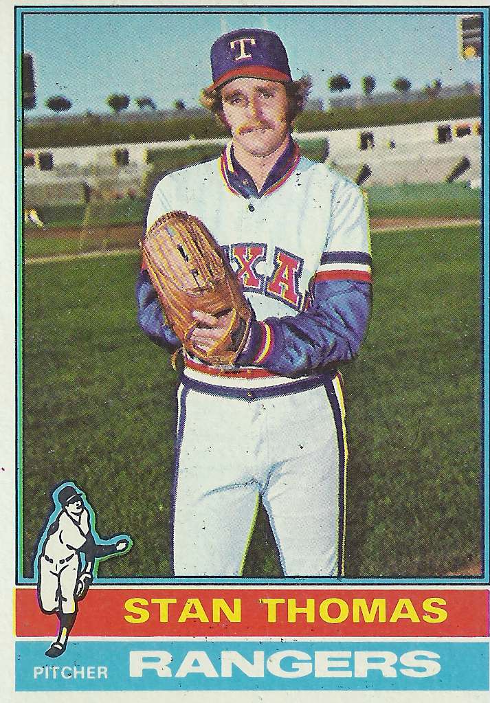 Texas Rangers Cards 1976 Topps Stan Thomas.