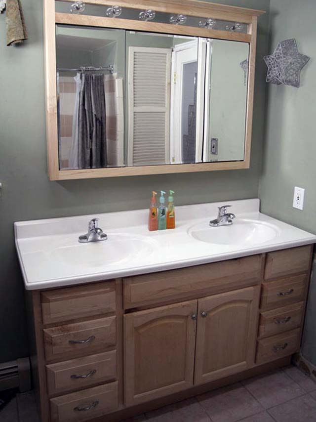 installing bathroom vanity cabinets