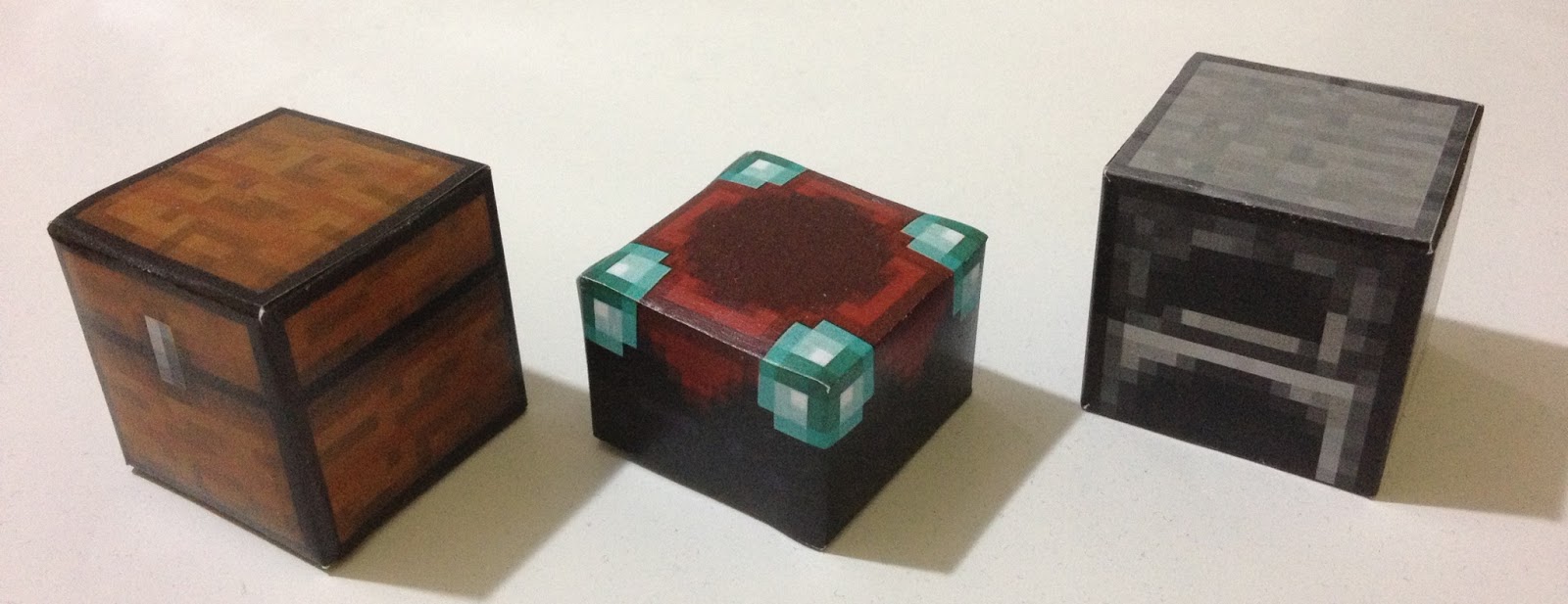 Mini At Least Papercraft Minecraft Vi Cofre Horno Y Mesa De