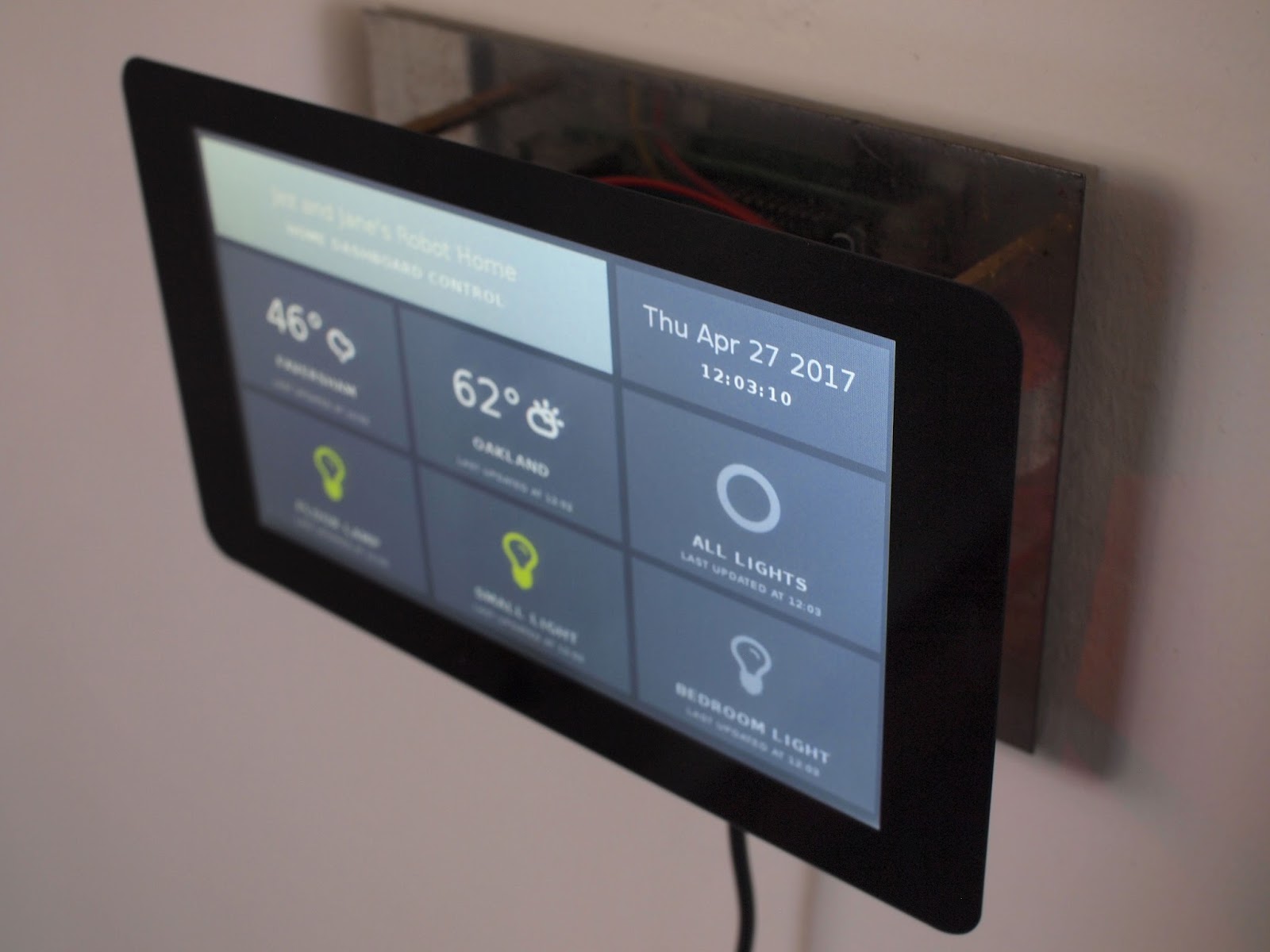 LIFX wall mounted control and home automation