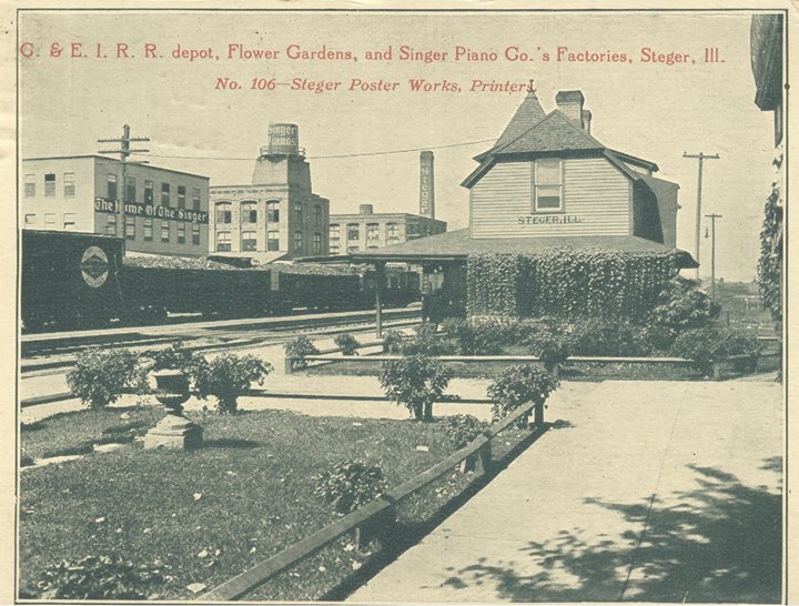 Towns and Nature Steger, IL C&EI Depots and Piano Factories