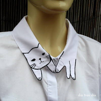 camisa cuello gato