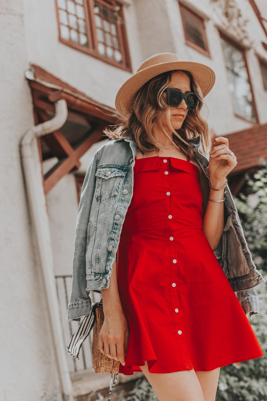 The Perfect Red Summer Dress for 4th of July featured by popular Colorado fashion blogger, Leah Behr