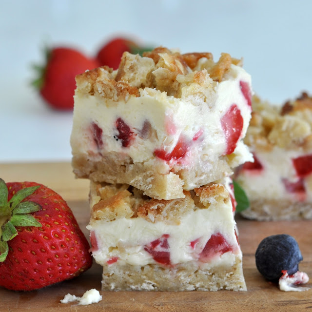 Cooking with Manuela Strawberry and Cream Bars