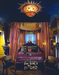 boho canopy bed gypsy bedroom chic drowning bohemian room decor decorating curtains ceiling themed bedrooms moroccan inspiration dark interior inspired