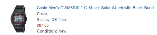 Amazon Casio G-Shock GW-M5610-1
