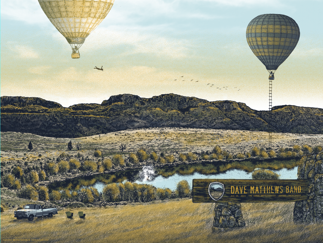INSIDE THE ROCK POSTER FRAME BLOG Dave Matthews Band Poster by