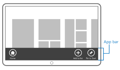 El app bar - Modern UI