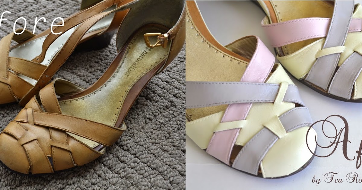 Tea Rose Home: Tutorial ~ How to Paint Leather Shoes