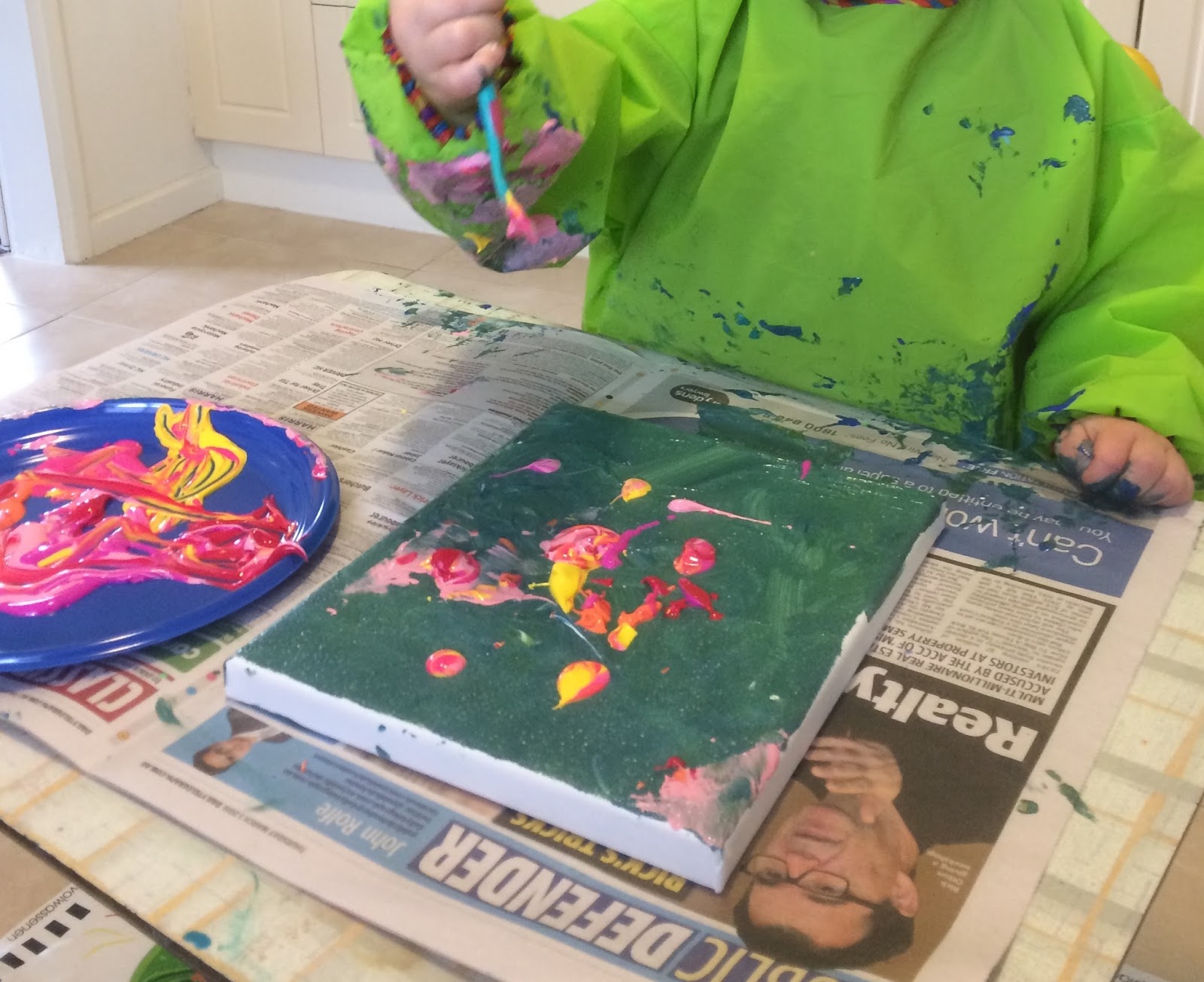 Art with Mrs Baker: Abstract Splatter Paintings