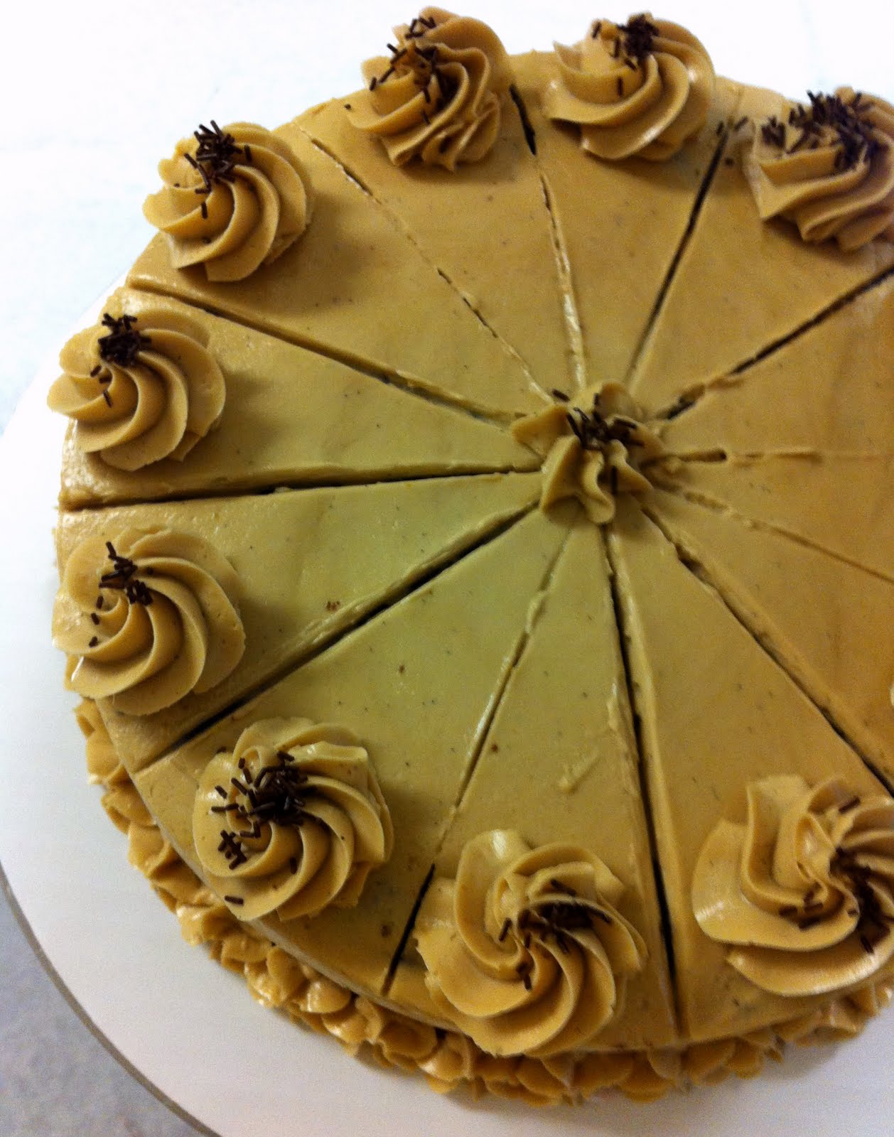 Gourmet Girl Chocolate Mocha Cake with VanillaEspresso Swiss Meringue