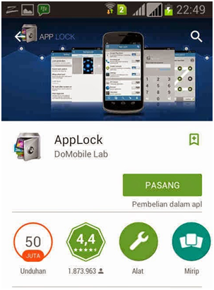 mengunci aplikasi dan gallery di hp Android mengunci aplikasi dan gallery di hp Android