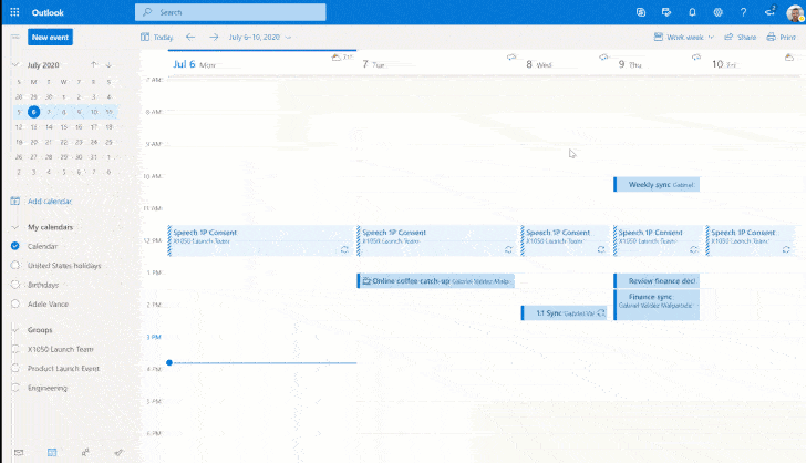 Outlook on the web now allows you to add your personal calendar to your work account