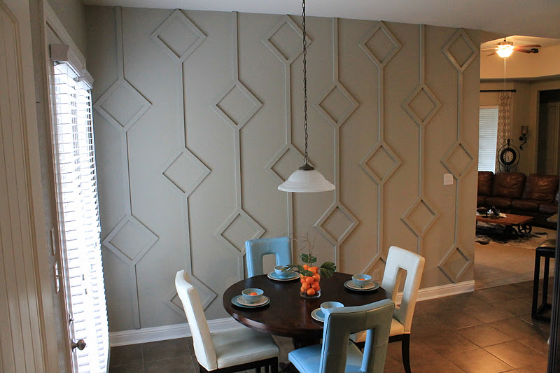 Make Them Wonder DIY Diamond Wall Treatment How To Guide
