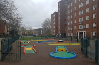 Crazy Golf at the Clarence Way Estate in Camden