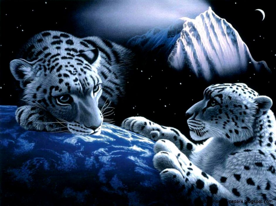 White Tiger Desktop Wallpaper 3D