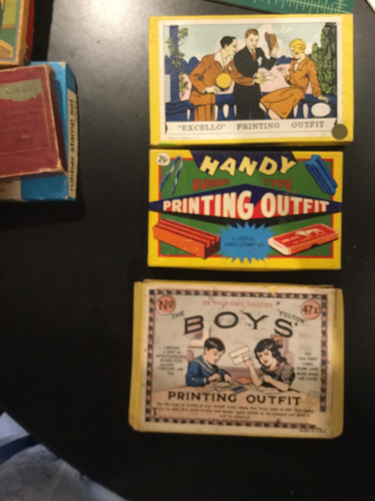 Stephen Fowler Inside the boxes from the H/G Rubber Stamp Archive