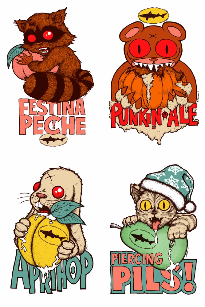 The Blot Says... Dogfish Head Brewery Seasonal Beer Screen Prints by