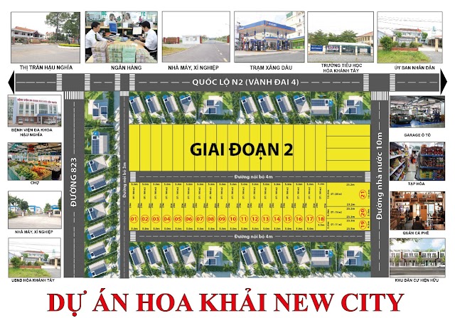 ĐẤT NỀN CHÍNH CHỦ ĐỨC HÒA LONG AN MỞ BÁN DỰ ÁN HOA KHẢI NEW CITY