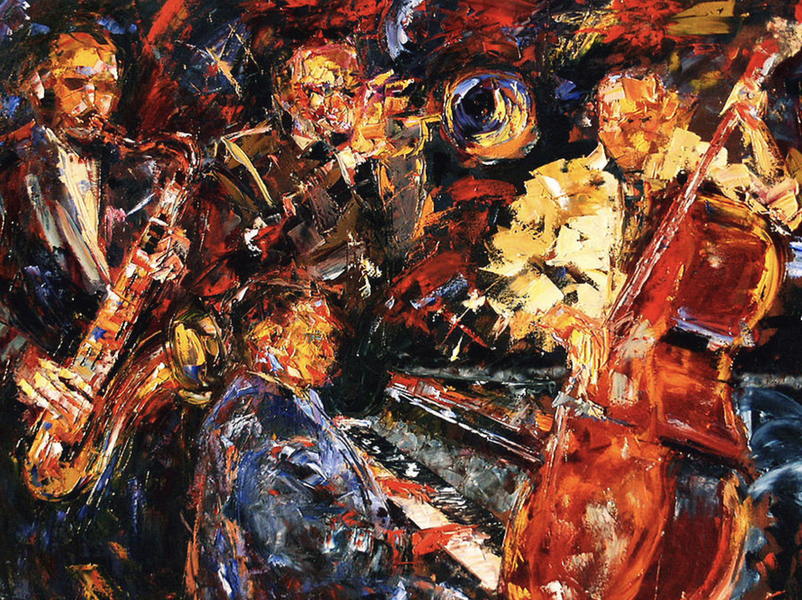 Daily Painters Abstract Gallery: Abstract Jazz Art Music Art Paintings